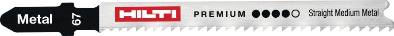 Bimetall-Stichsägeblätter für Metall Bimetall-Stichsägeblätter zum Schneiden von Blechen und Profilen von 2.5 bis 6 mm (1/8 bis 1/4)