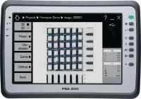 Anwendungssoftware PSA 200 App zur Visualisierung und Analyse von Scandaten von Ferroscan und X-Scan Detektionssystemen auf dem PSA 200-Tablet