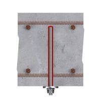 Gehen Sie zu Folie 3 von 4: HIT Set zur Verstärkung der Querbelastbarkeit Set zur strukturellen Verstärkung von Beton mit geringer Querbelastbarkeit, inklusive HIT-RE 500 V4 Epoxidharzmörtel und Montageanleitung Anwendungen 2