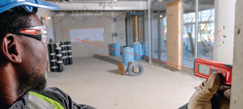 Bild 5 von 7: Lasermessgerät PD-S Benutzerfreundliches Lasermessgerät für Distanz- und Flächenmessungen bis 60 m Anwendungen 1