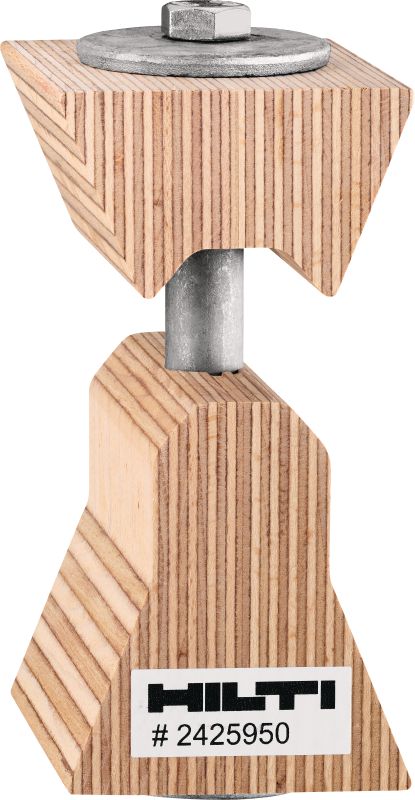Bild 2 von 10: HTC-P2P Holzbauverbinder Holzverbindersystem zum Ausrichten und Befestigen von Brettsperrholzplatten im Massivholzbau
