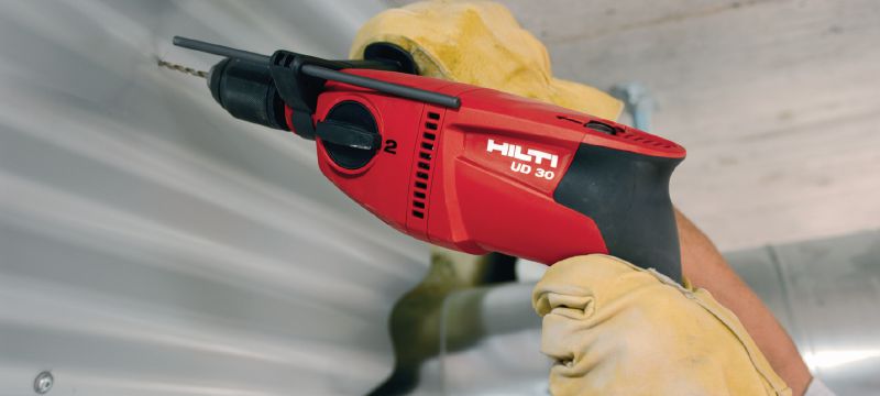 Bild 3 von 5: Bohrschrauber UD 16 Drehmomentstarke Universal-Bohrmaschine mit 2 Drehstufen für Holzanwendungen Anwendungen 1