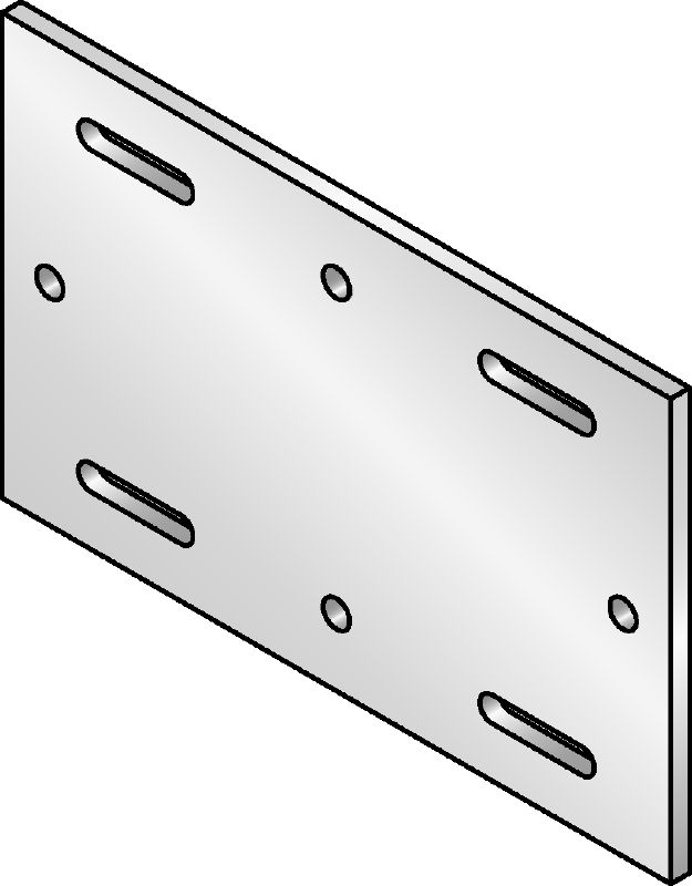 MIQB-S Grundplatte Feuerverzinkte Grundplatte zur Befestigung von MIQ Montageträgern auf Stahl