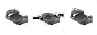 Winkelschleifer AG 115-S Schlanker Winkelschleifer mit 850 W (230 V) oder 700 W (100-110 V) mit seitlichem Schalter für Scheibendurchmesser bis 115 mm Anwendungen 1