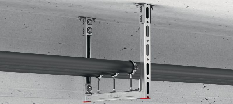 MQW-H2-CP Vormontierter Winkel Galvanisch verzinkte Winkel (vormontiert) der Ultimate-Leistungsklasse zum Befestigen von MQ Montageschienen aneinander Anwendungen 1