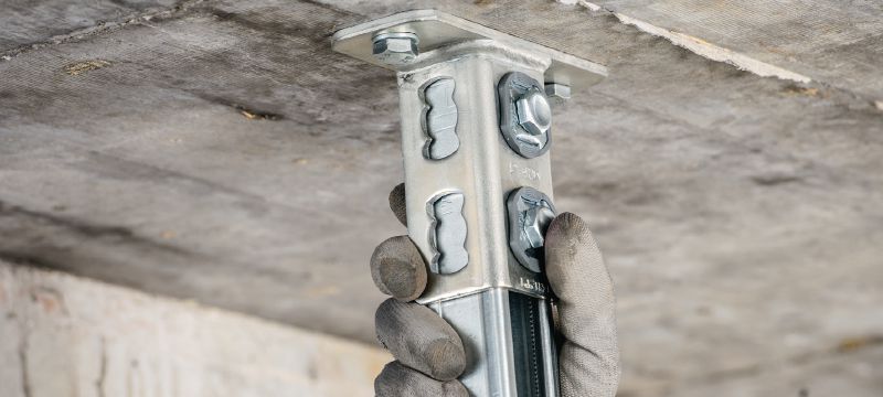 MQP-41-CP Verzinkte Tragschiene (vormontiert) der Ultimate-Leistungsklasse zum Befestigen MQ Profilschienen an Unterkonstruktionen Anwendungen 1