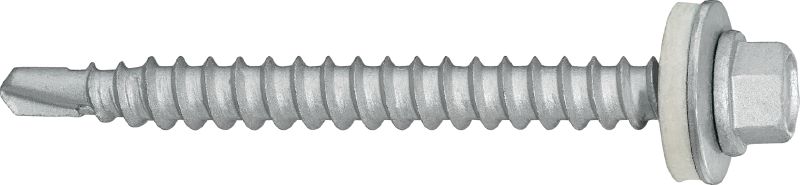 S-MDW61Z Selbstbohrschraube (Kohlenstoffstahl verzinkt) mit Unterlegscheibe zur Befestigung von Stahl und Aluminium auf Holzunterkonstruktionen