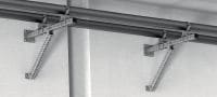 MIC-CU-MAH Feuerverzinkter Verbinder zur direkten Befestigung von Montageträgern auf Beton in Winkeln von 0 bis 180 Grad Anwendungen 1