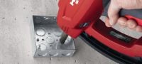 X-GN MX Nägel für Beton (magaziniert) Magazinierte Nägel zur Befestigung an Beton und anderen Untergrundmaterialien mit dem gasbetriebenen Bolzensetzgerät GX 120 Anwendungen 4