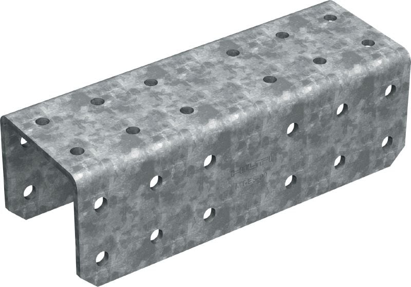 Bild 1 von 1: MT-ES-90 OC Kabelkopfverbinder Stoßverbinder zur durchgehenden Verbindung von MT-90 oder MT-100 Montageträgern, für den Einsatz in Außenbereichen mit niedriger Schadstoffkonzentration