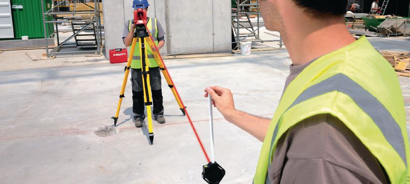 Totalstation POS 15 Präzise Totalstation für den Zweimannbetrieb mit einer Winkelmessgenauigkeit von 5  Anwendungen 1