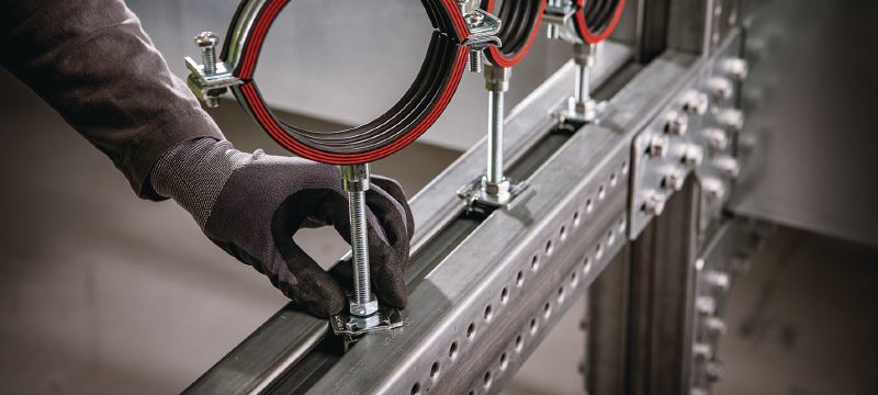Bild 6 von 11: MT-90H OC Montageträger Montageträger für schwere Anwendungen zur Verwendung mit MT-TFB und MT-THB/MT-HL Komponenten im Aussenbereich Anwendungen 1