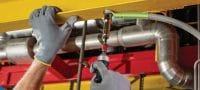 Gewindeschraubbolzen S-BT EF HC Gewindeschraubbolzen (Kohlenstoffstahl, metrisches Gewinde) für elektrische Verbindungen in Stahl in leicht korrosiven Umgebungen, empfohlener maximaler Querschnitt des verbundenen Kabels 120 mm² Anwendungen 4