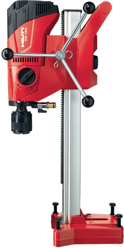 Bild 2 von 7: Kernbohrgerät DD 120 Äußerst kompaktes, leichtes und mobiles Diamantbohrgerät für ständergeführte Betonbohrungen von 16 bis 162 mm (5/8 bis 6-3/8)