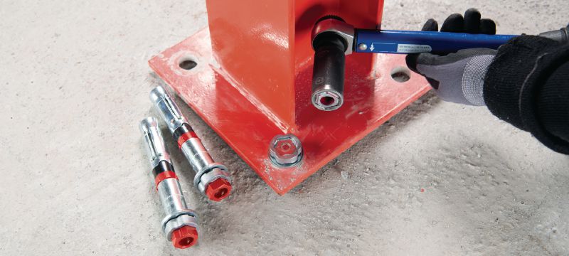 Bild 5 von 7: HSL 4-B Schwerlastdübel / Schwerlastanker Drehmomentkontrollierter Schwerlast-Keilanker (Kohlenstoffstahl) der Ultimate-Leistungsklasse, mit Zulassungen für Beton Anwendungen 1