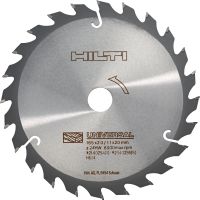 Folie 1 von 2 (selected): Holz-Kreissägeblatt SCB WU Einfaches Kreissägeblatt für alle Holzschnitte