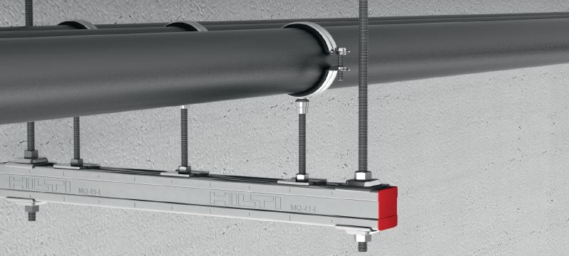 MQZ-P Lochplatte Verzinkte Schienenplatte für Trapezmontage und Verankerung Anwendungen 1