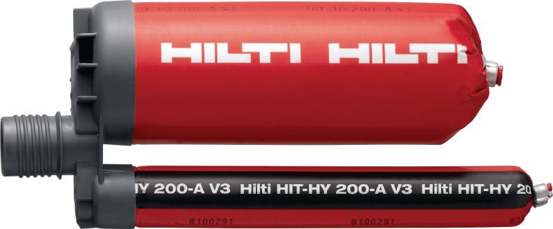 Injektionsmörtel HIT-HY 200-A V3 Injektionsmörtel der Ultimate-Leistungsklasse – schnell aushärtender Verbundanker mit Zulassung für die Verankerung von Bodenplatten und nachträglichen Bewehrungsanschlüssen in Beton