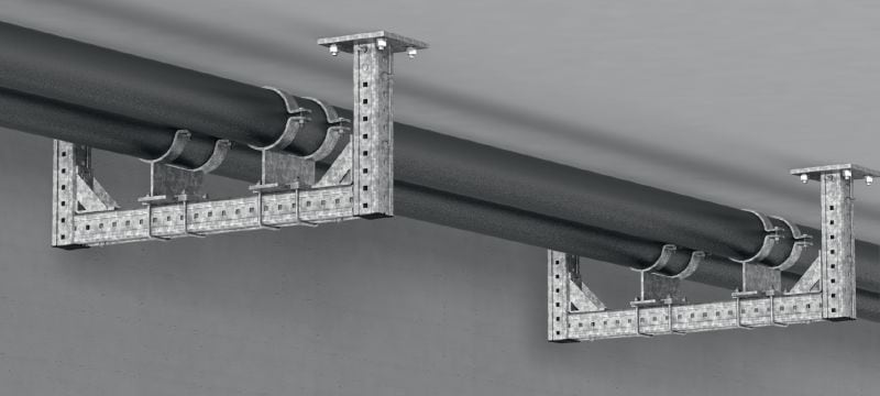 MIC-BA /H Feuerverzinkte Verbinder der Ultimate-Leistungsklasse mit der höchsten Vielseitigkeit innerhalb des modularen MI Systems Anwendungen 1