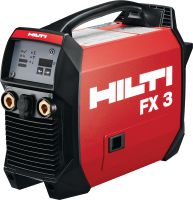 Folie 1 von 8 (selected): FX 3-A Bolzenschweißgerät Kompakte und leicht tragbare Basisstation für das Schmelzschweißen von F-BT-Gewindebolzen auf Stahl
