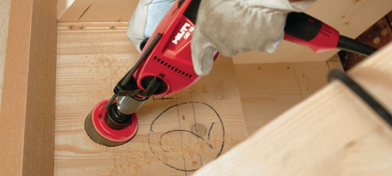 Bild 4 von 5: Bohrschrauber UD 16 Drehmomentstarke Universal-Bohrmaschine mit 2 Drehstufen für Holzanwendungen Anwendungen 1